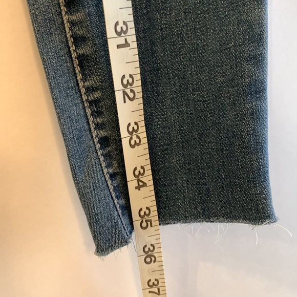 Frayed Jeans Downtown frayed distressed high rise skinny jeans size 0/25 - Picture 7 of 12